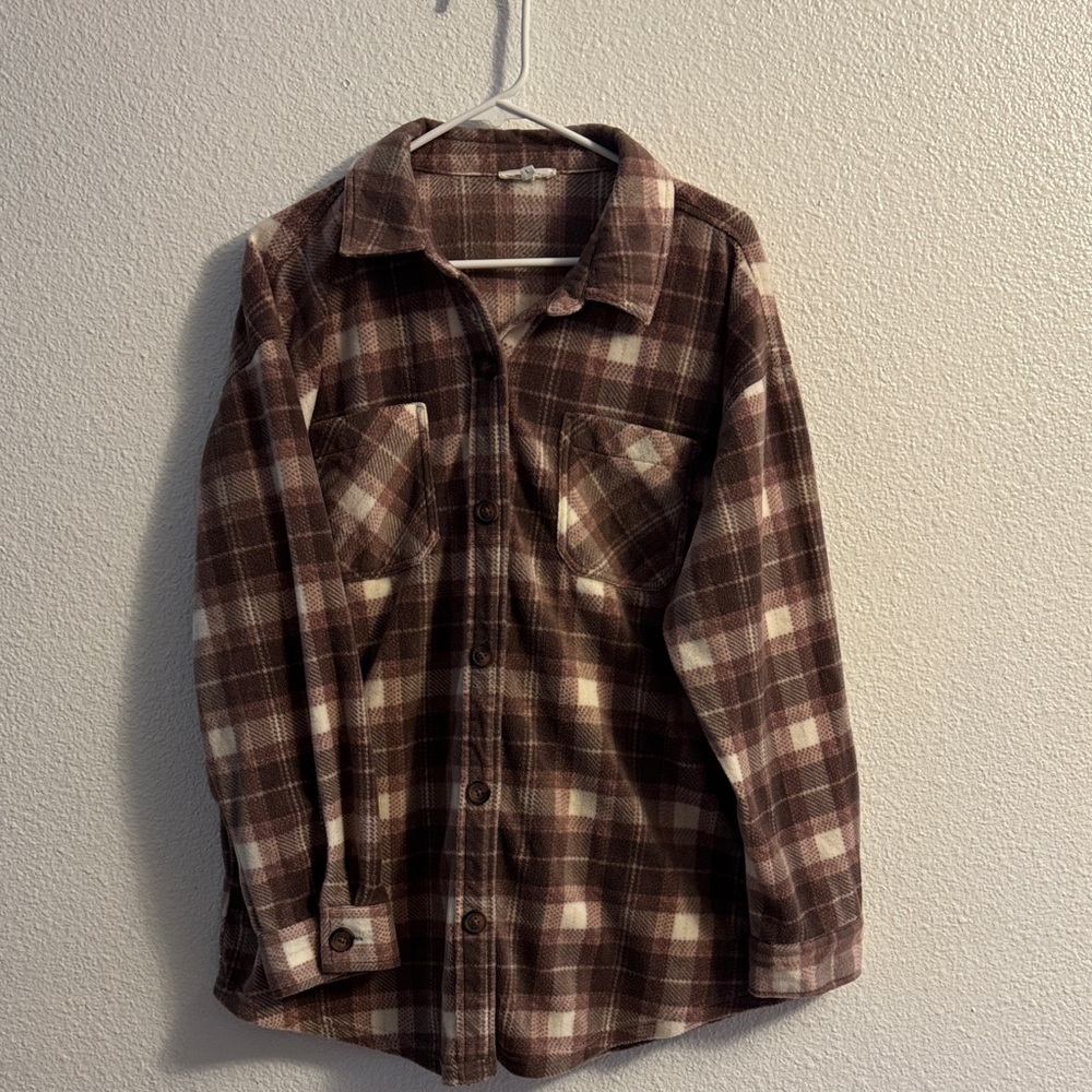 Maurices Brown Plaid Jacket